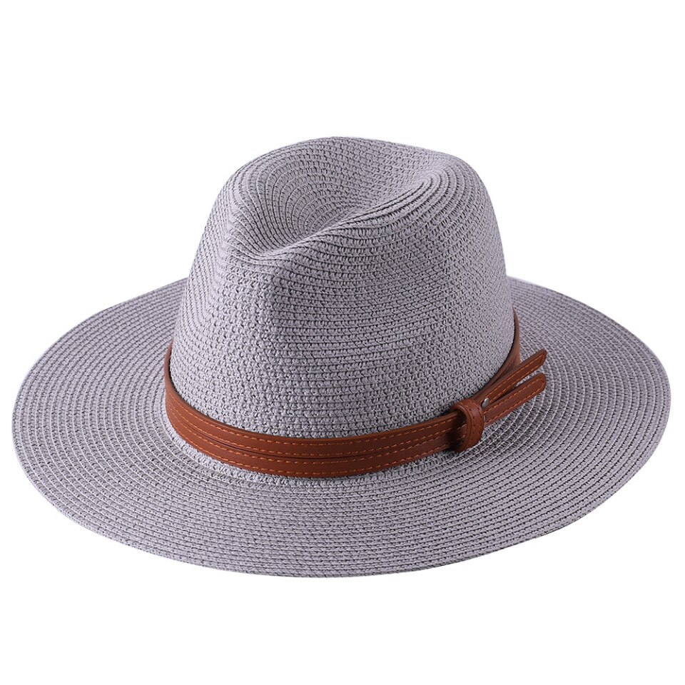 Chapeau Panama pour homme & femme Gris 56-58cm