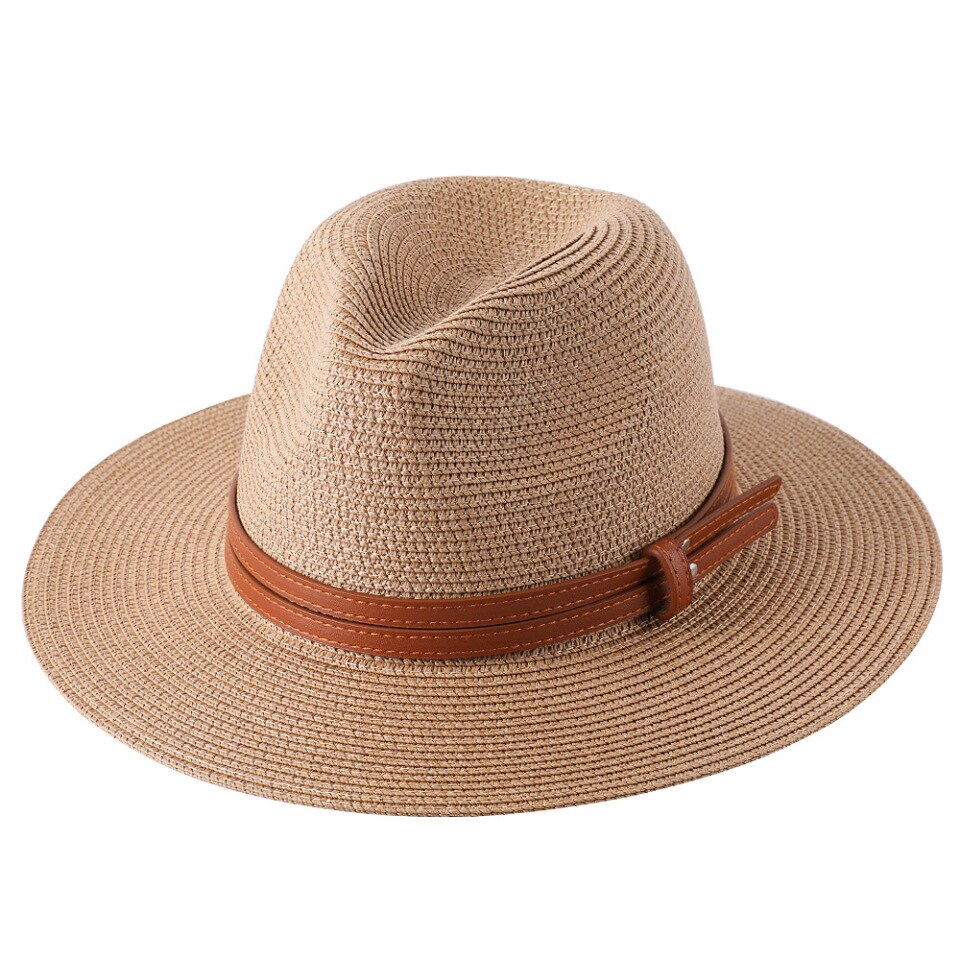 Chapeau Panama pour homme & femme Marron 56-58cm
