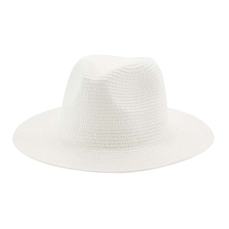 Chapeau de paille d'été simple pour femme_2