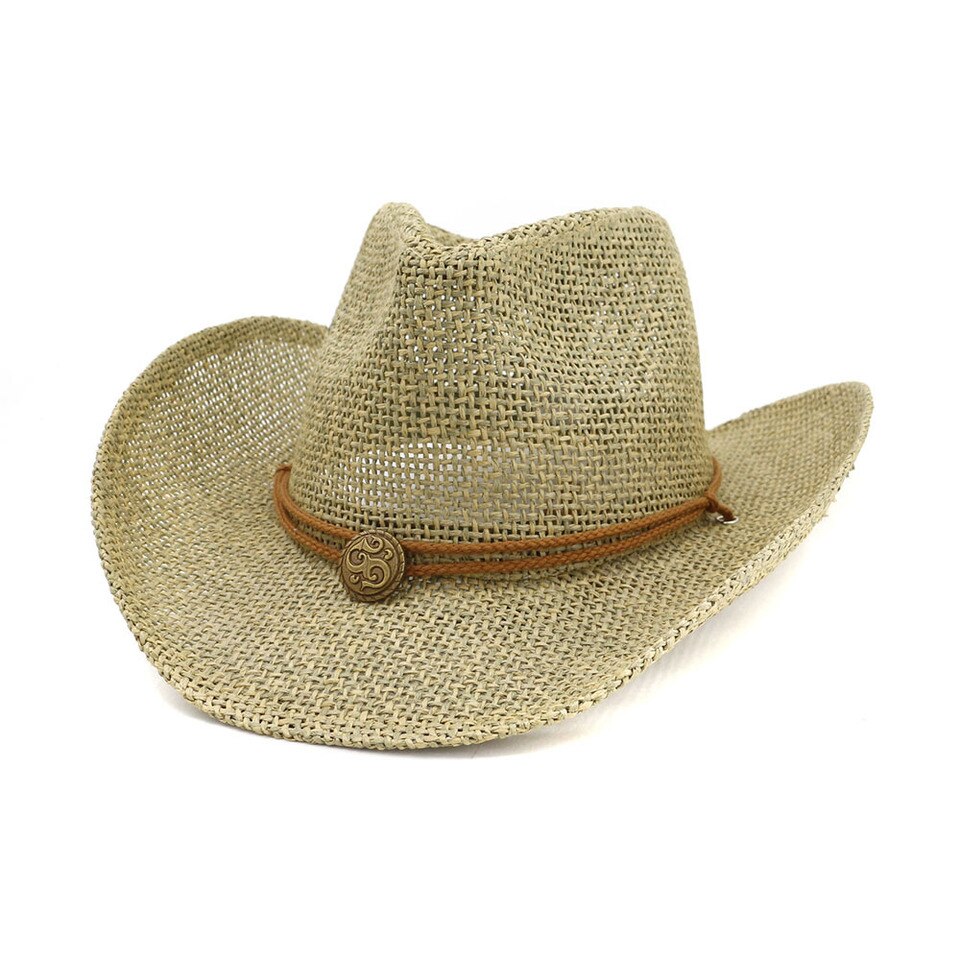 Chapeaux de cowboy style Panama en paille_5