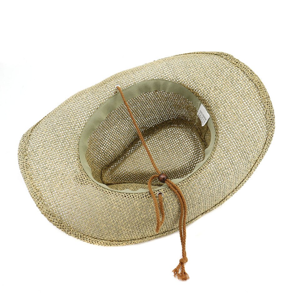 Chapeaux de cowboy style Panama en paille_7